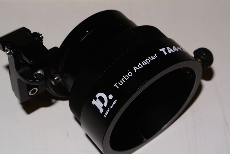 Nikon COLLPIX P300　自作デジスコ　カメラブラケット　その１Turbo Adapter カメラブラケット改造
