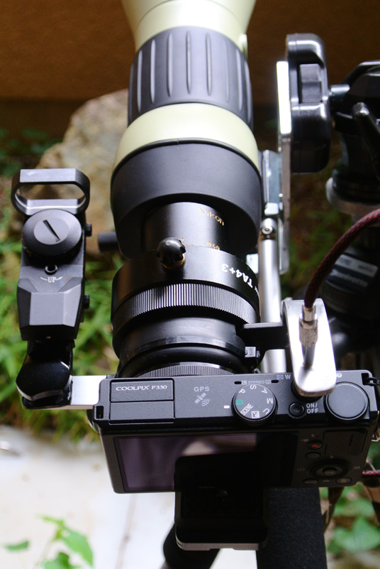 Nikon COOLPIX P330 自作デジスコ用カメラブラケット Nikon ED82