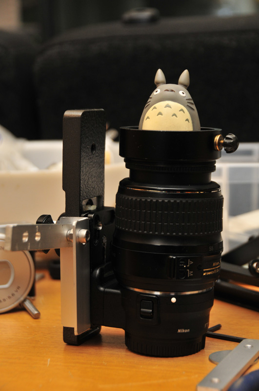 デジスコ　Nikon1+FT-1用自作カメラブラケット