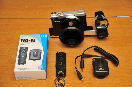 Fujifilm XQ2 + Nikon ED82 デジスコ完成！JJC JM-Ⅱ(JM-II)レリーズ 無線リモコン