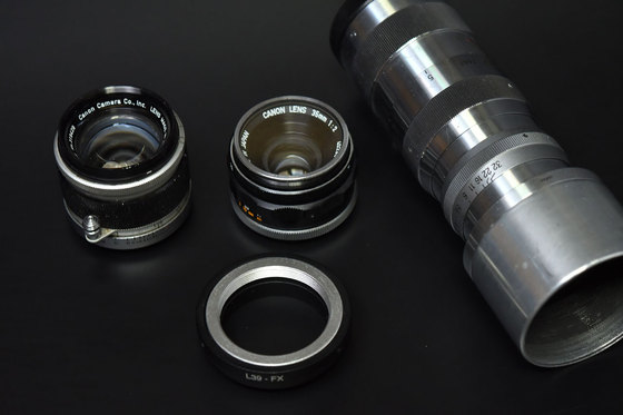 レンジファンダーレンズ　CANON 50mm F1.8 L39 + Fujifilm X-T1