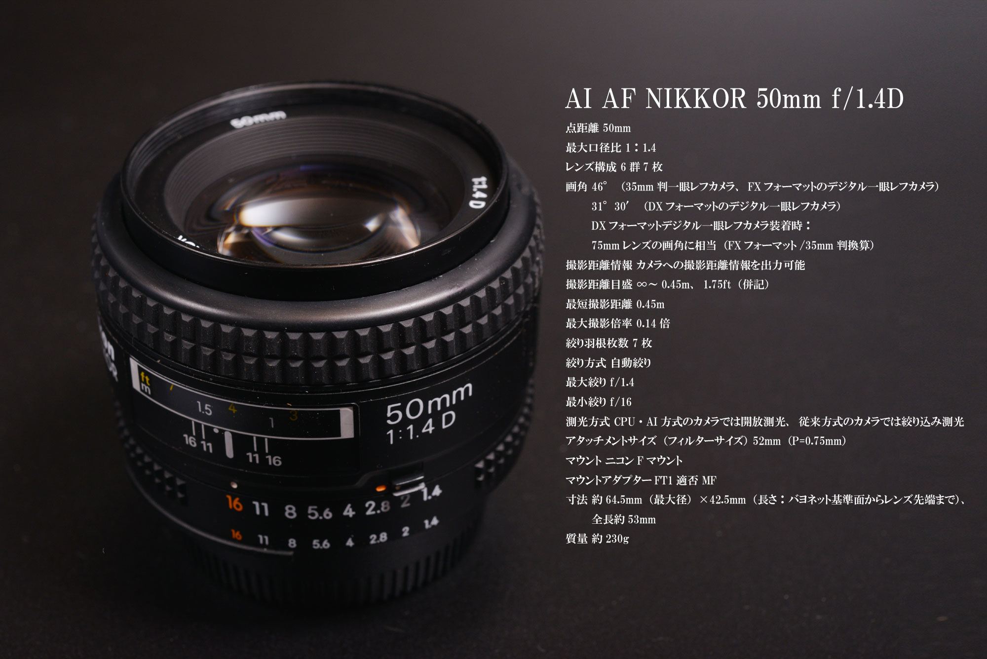 AI AF NIKKOR 50mm f/1.4D 再購入