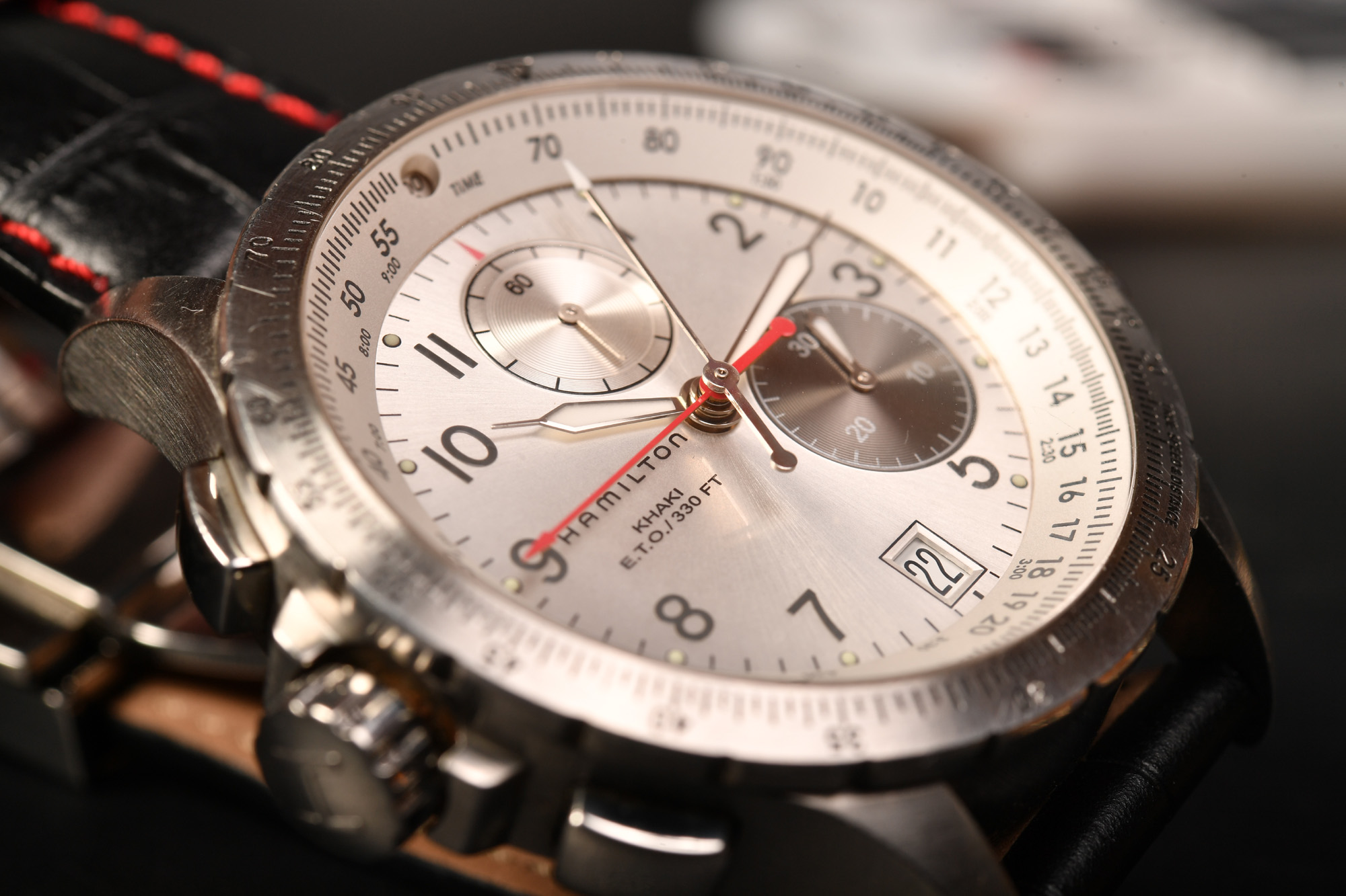 HAMILTON KHAKI E.T.O　腕時計 DIY電池交換　日付合わせ　秒針のズレ直し