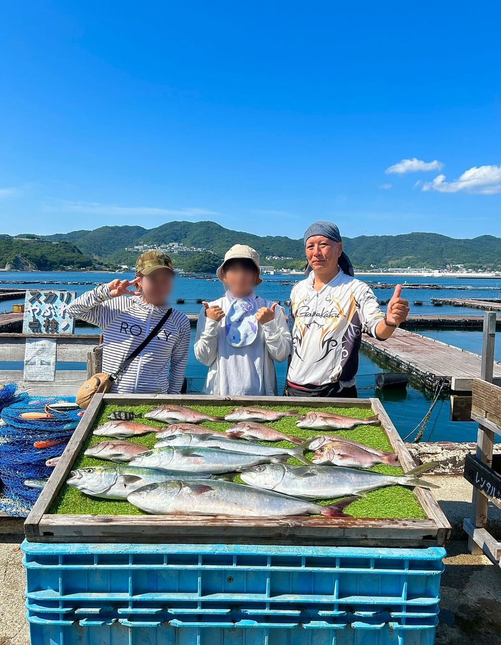 4週間ぶりに海上釣堀　じゃのひれフィッシングパークの一般コースで釣りです。