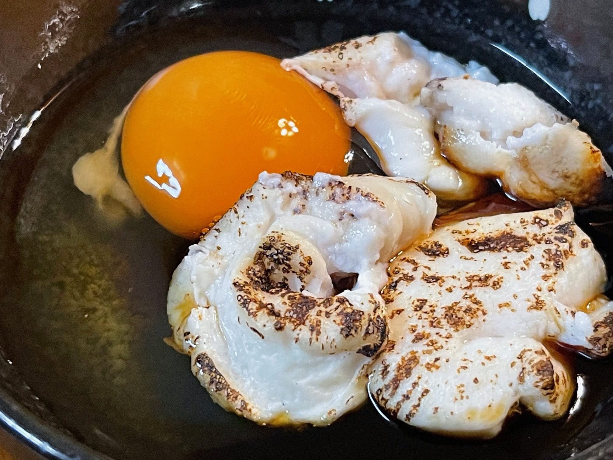 旨すぎる！トラフグ白子の卵かけご飯！