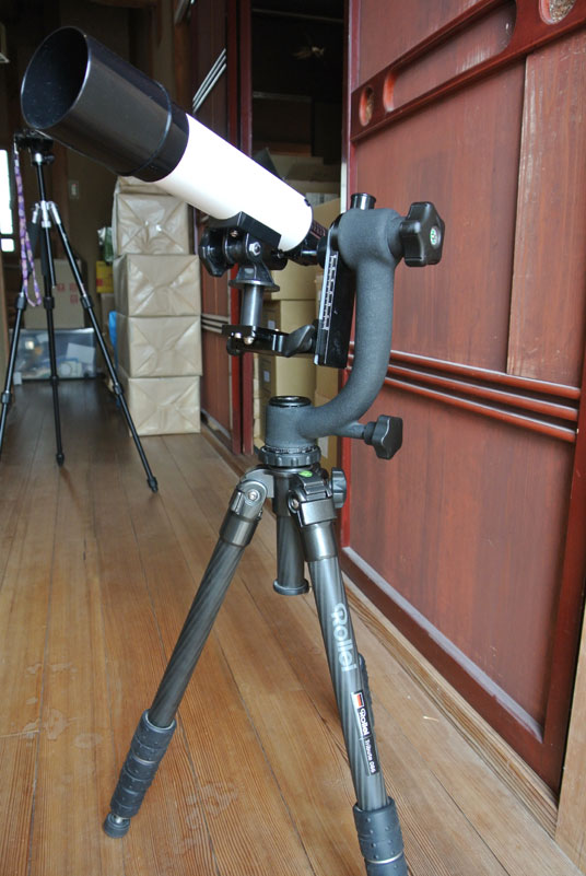 おもちゃの望遠鏡．．．デジスコにしてみる。