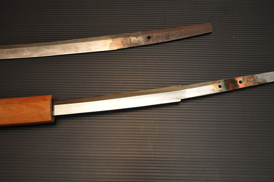 またしても模造刀で日本刀の『繋ぎ』を作る。その１　自作
