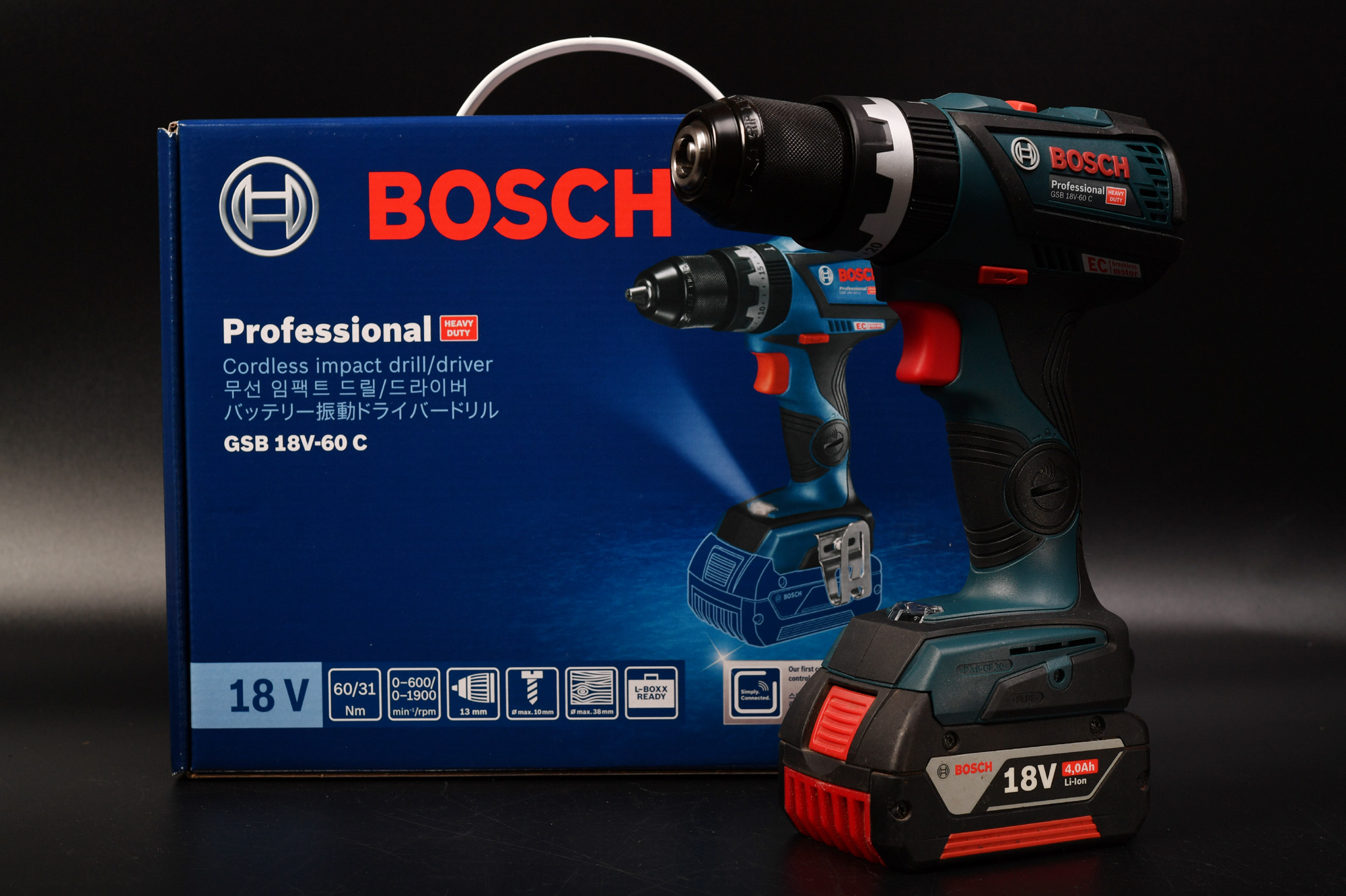 Bosch Professional(ボッシュ) 18V コードレス振動ドライバードリル  GSB18V-60CH 購入レビュー