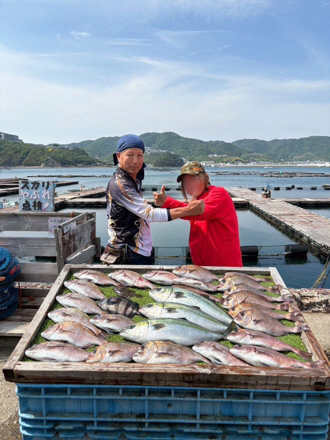 海上釣堀じゃのひれでママ爆釣! 海上釣堀じゃのひれでママ爆釣!