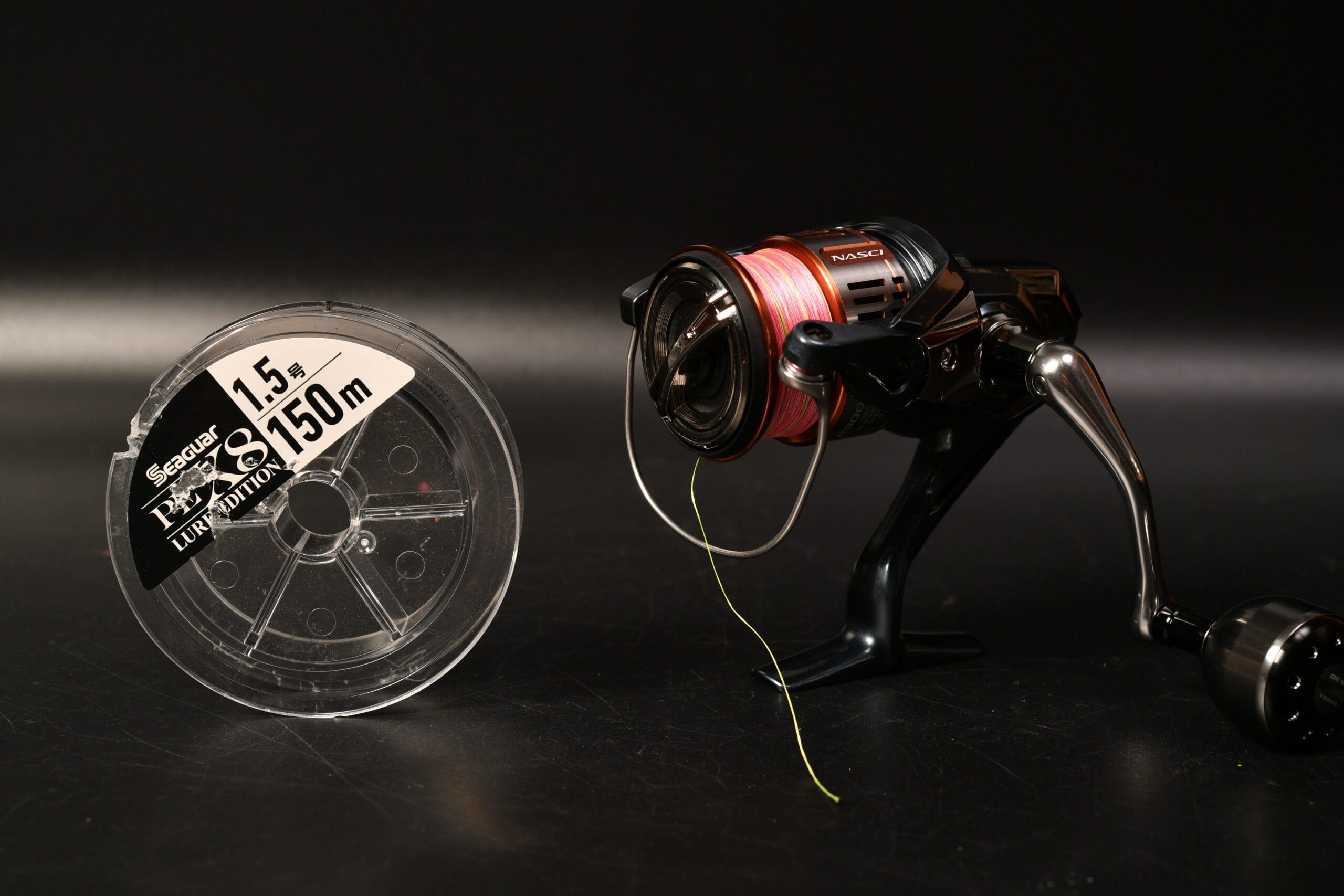 simano 26ナスキー C3000HG ナイロン3号からPE1.5号に変更　糸巻き日記