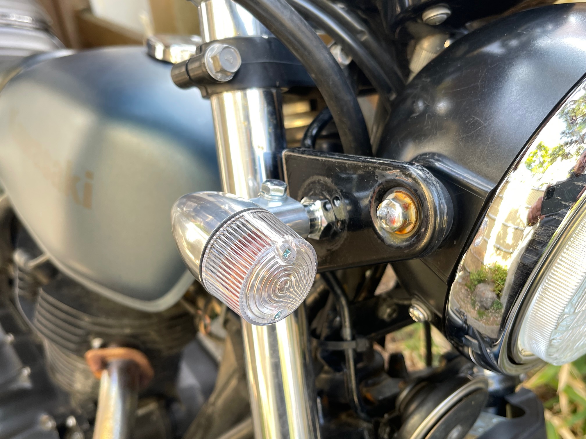 この歳になってヨーロピ買うとは、思わんかったわ。（笑）250TR ウインカー交換