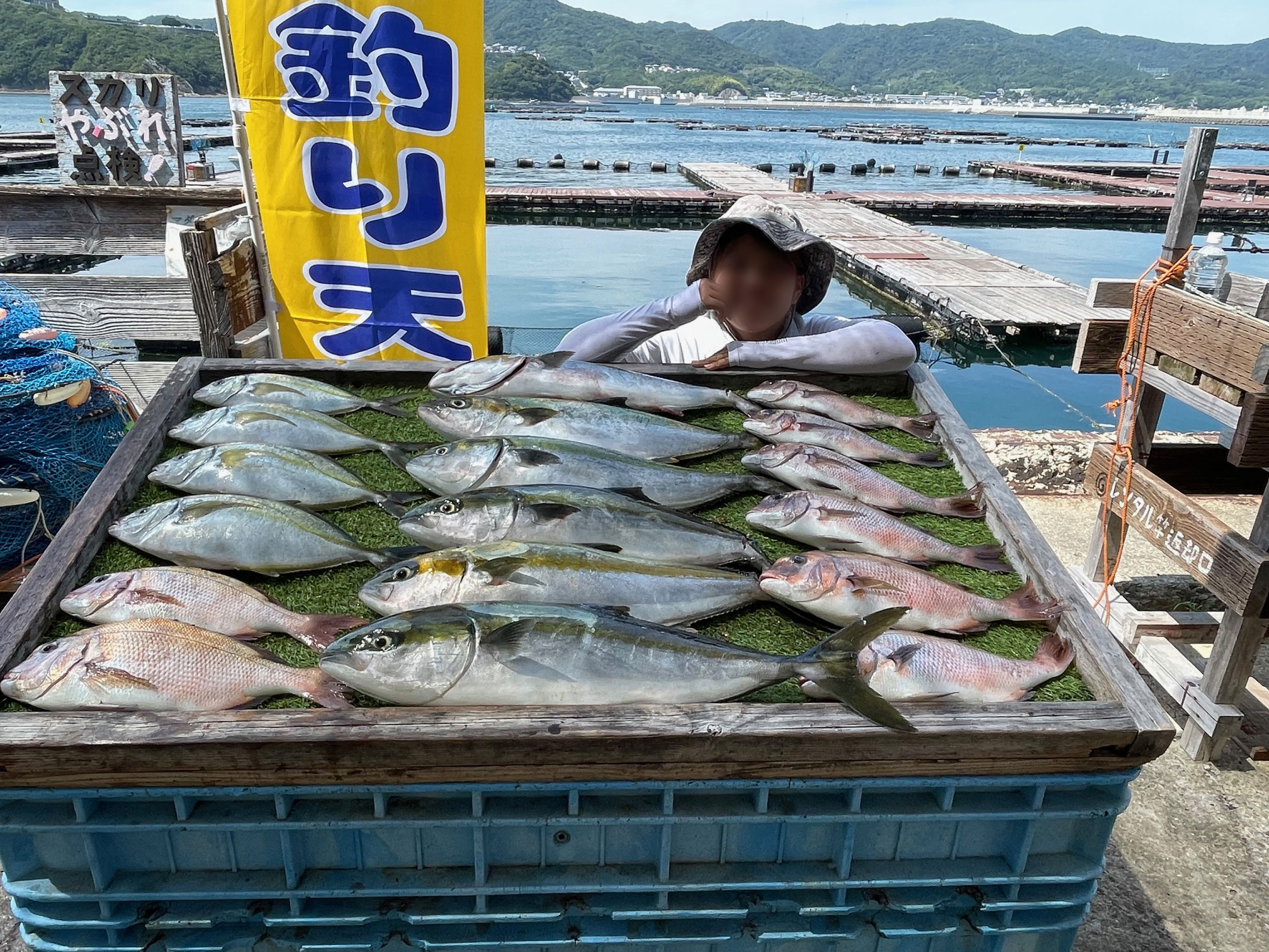 今回を最後にで当分釣り出来ません。　海上釣堀
