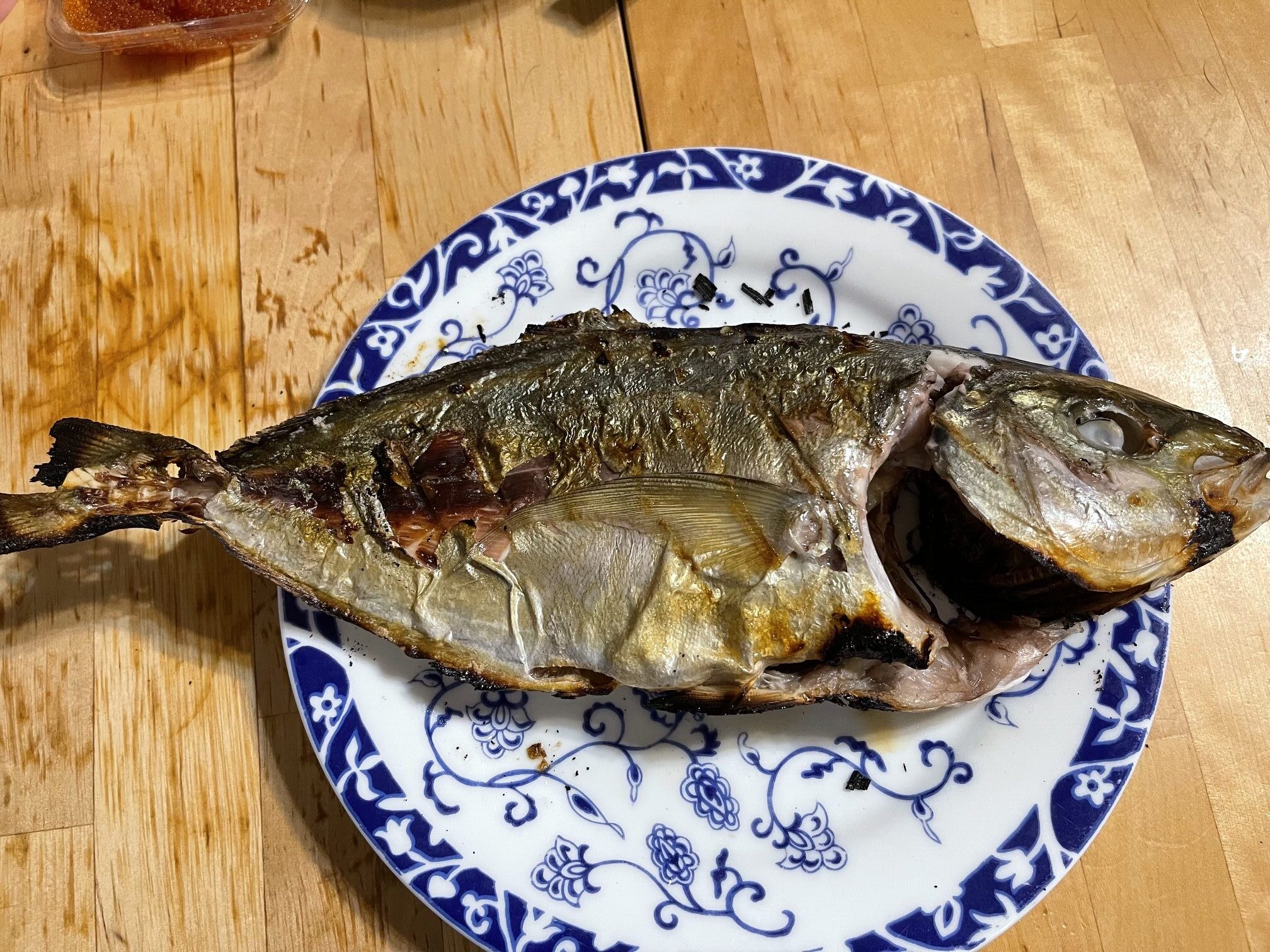 もったいないけどシマアジの塩焼き！やって見た。