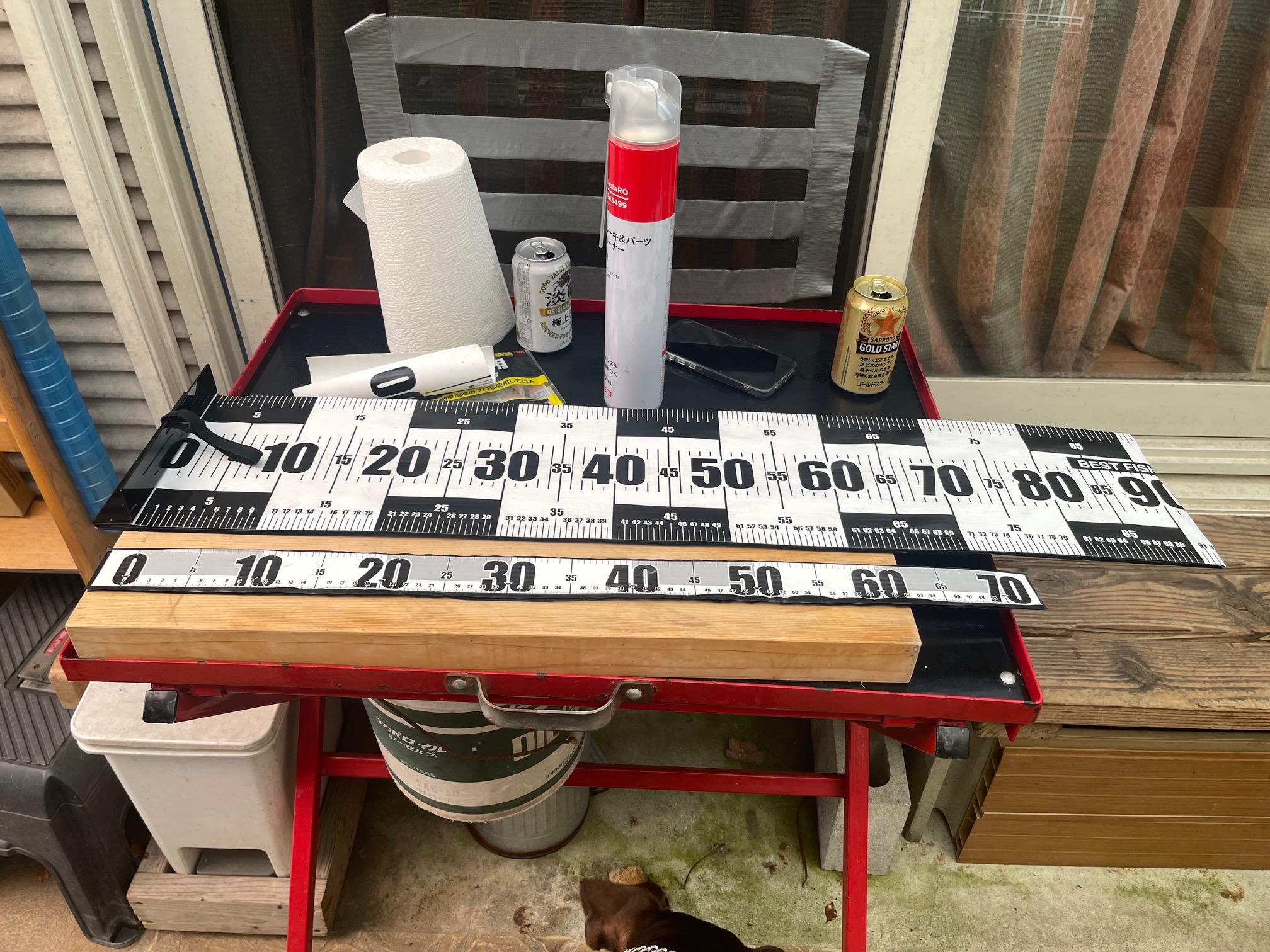 釣果用定規 新たしくしました。ダイソー釣果メジャーをDIY改造 釣果用定規 新たしくしました。ダイソー釣果メジャーをDIY改造